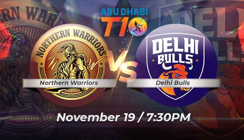 Abu Dhabi T10 League 2021-22 Match in Northern Warriors vs Delhi Bulls Full Match Prediction