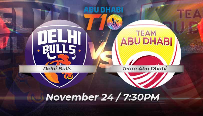 Abu Dhabi T10 Delhi Bulls vs Team Abu Dhabi Match 13 Match Preview and Prediction
