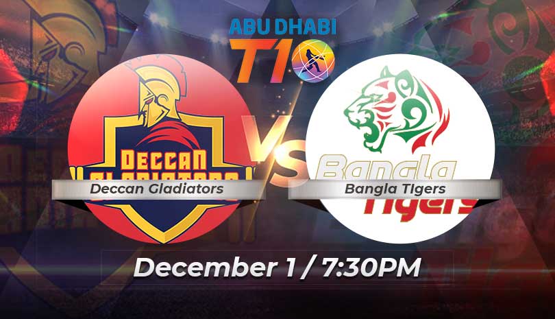 Abu Dhabi T10 Deccan Gladiators vs Bangla Tigers Match Twenty-Seven Match Preview and Prediction