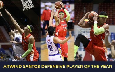The PBA Press Corps Has Chosen Arwind Santos Defensive Player of the Year