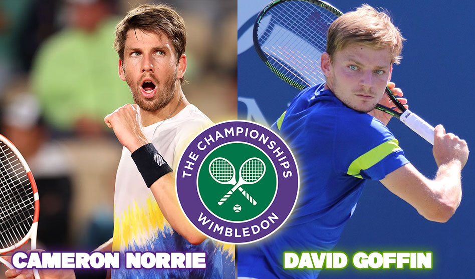 Cameron Norrie beats David Goffin for his first Wimbledon Semi-Final