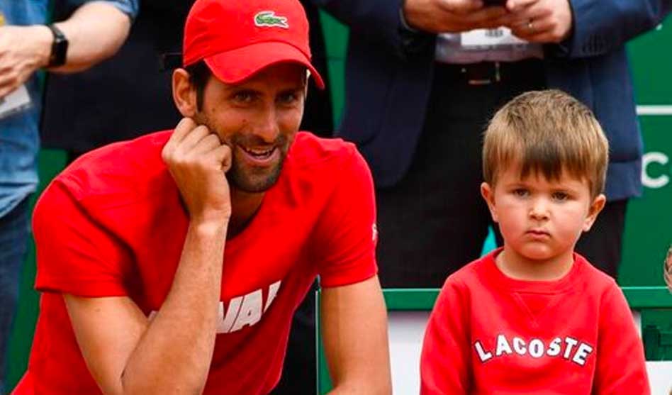 NOVAK DJOKOVIC SAYS SON STEFAN IS "IN LOVE WITH TENNIS RIGHT NOW"