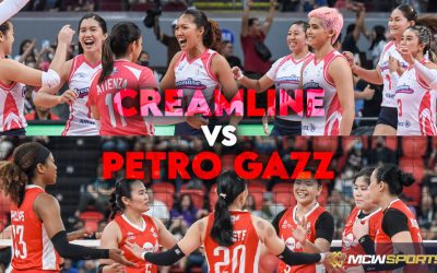Petro Gazz Angels and Creamline Cool Smashers compete for the PVL All-Filipino championship