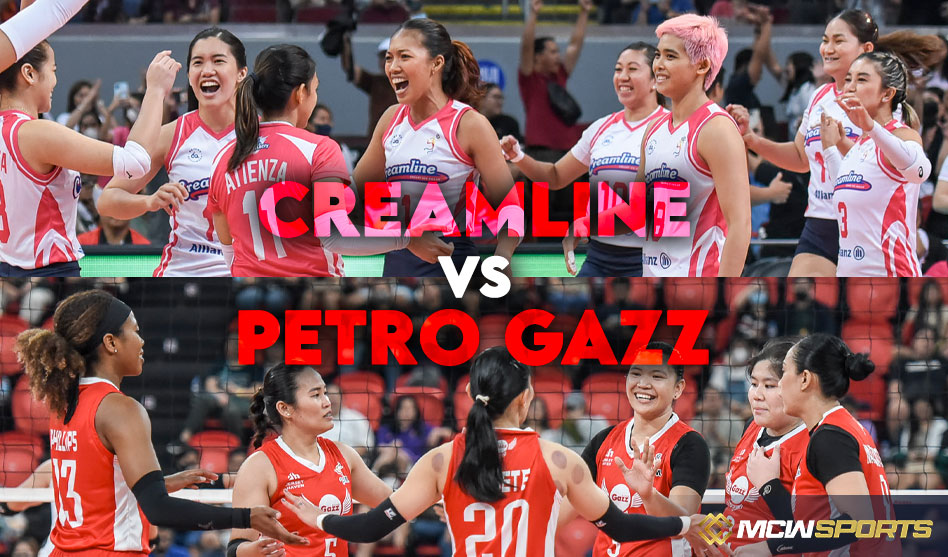 Petro Gazz Angels and Creamline Cool Smashers compete for the PVL All-Filipino championship