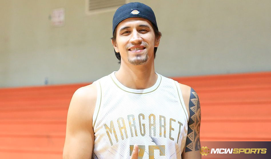 Marc Pingris re-enters the game to play for Imus in the MPBL