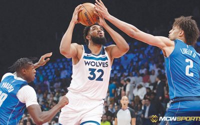 In the first preseason game in Abu Dhabi, the Timberwolves defeat the Mavericks