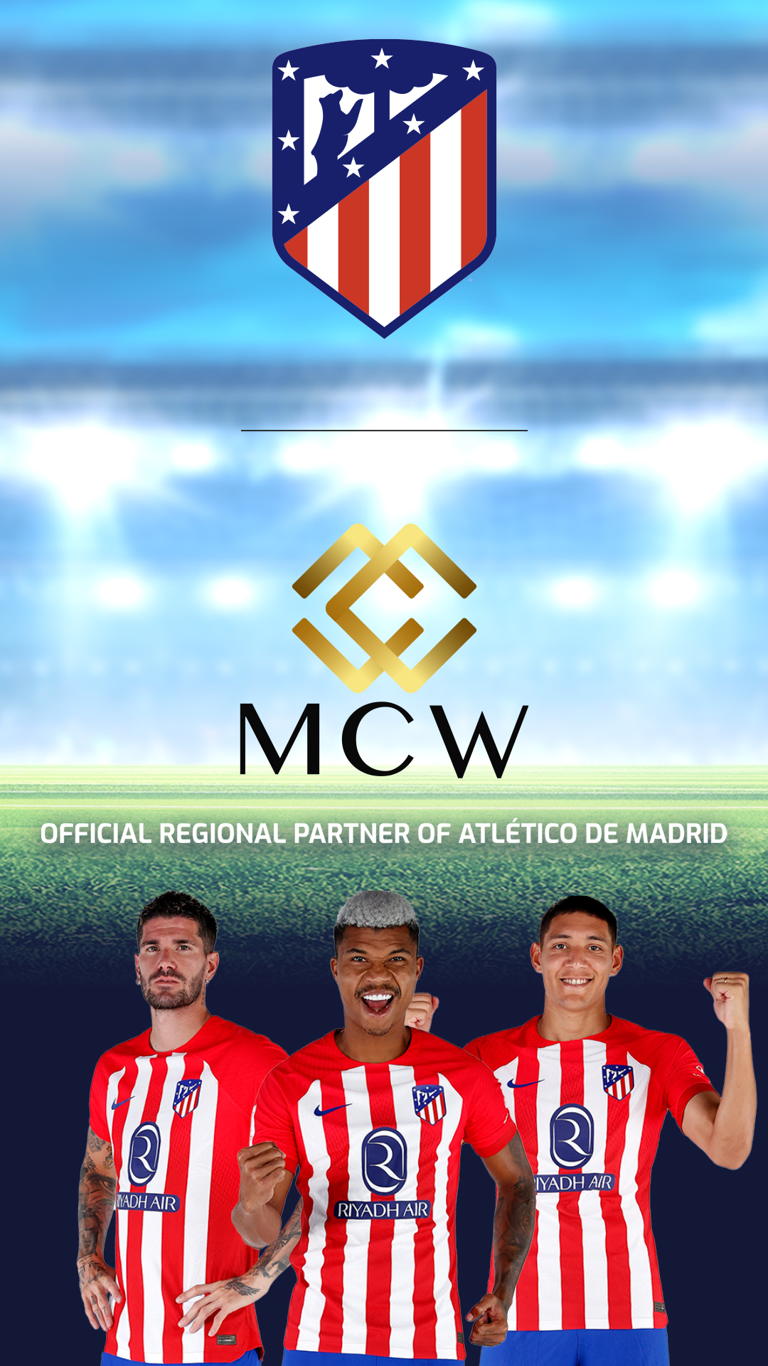 Atlético de Madrid announces Mega Casino World (MCW) as Official Regional Partner
