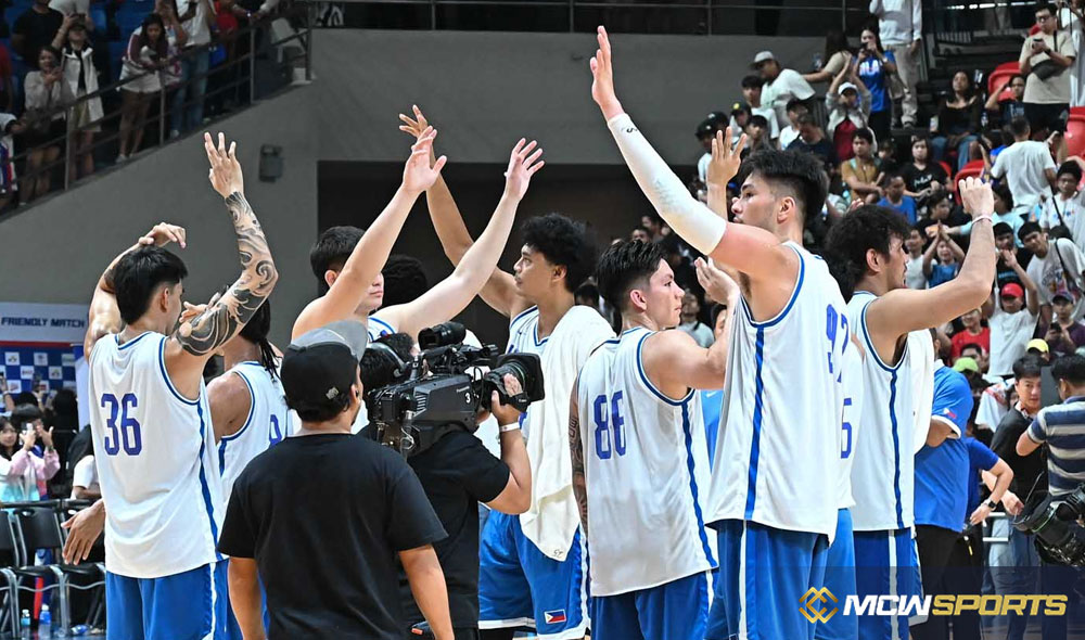 Gilas plays a tune-up match against a visiting Taiwanese team