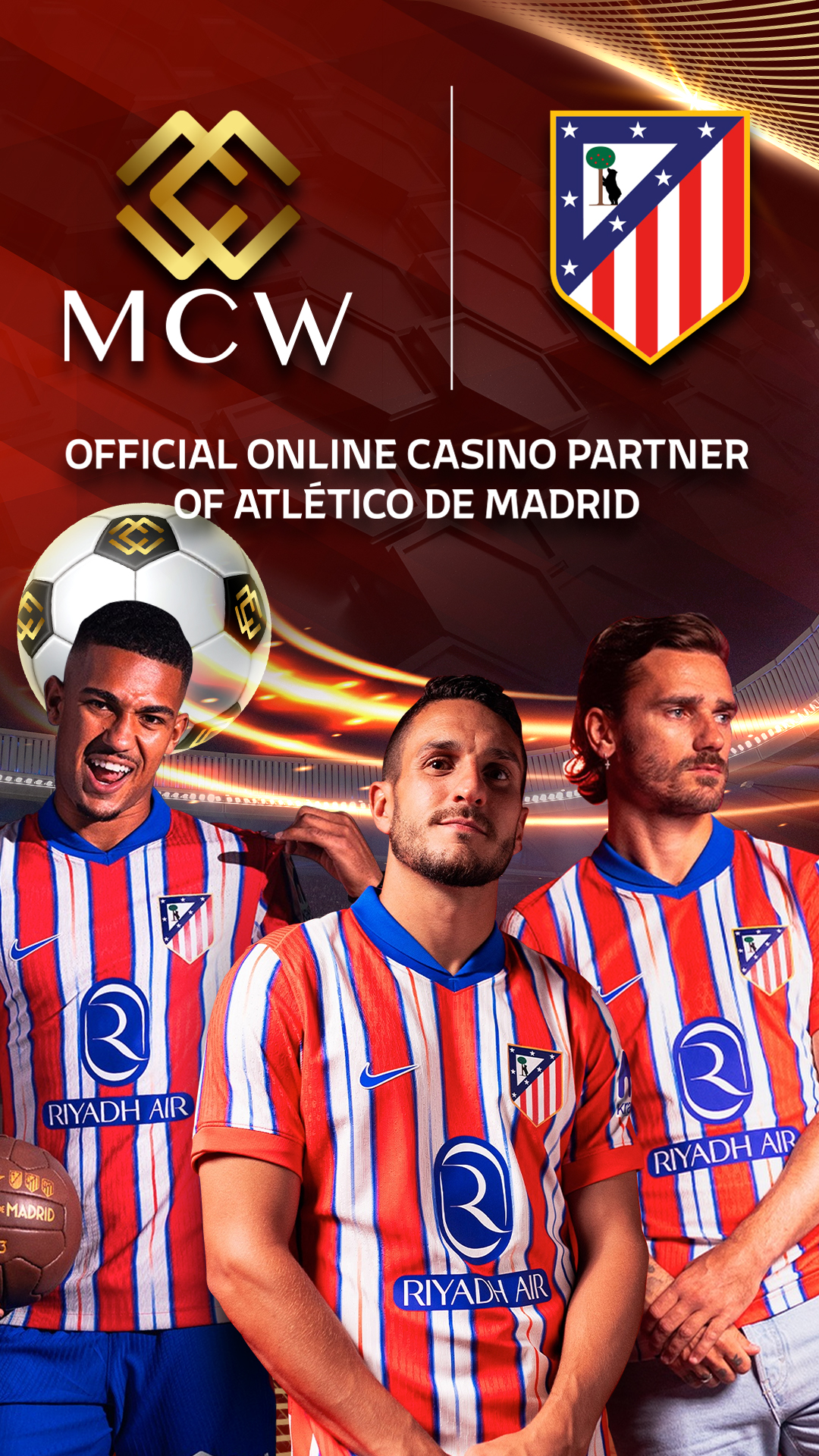 Mega Casino World renews partnership with Atlético de Madrid for the next two seasons 