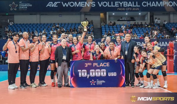 In the AVC Champions League, Nakhon Ratchasima overcame the height difference to win bronze