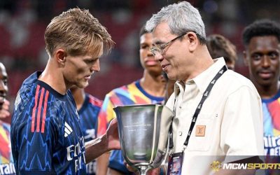 Saka shines as Arsenal defeats AC Milan 1-0 in a friendly in Singapore