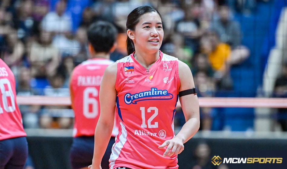 Jia De Guzman, the master setter for Creamline, is ever striving for perfection